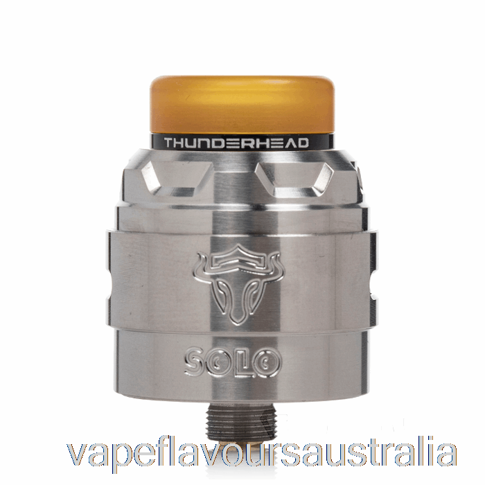 Vape Nicotine Australia Thunderhead Creations Tauren Solo V1.5 24mm RDA Stainless Steel